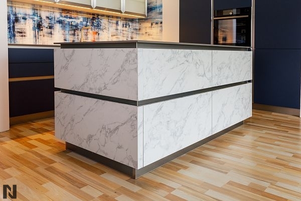 Spectrum Matte White Carrara OF 252, kitchen island