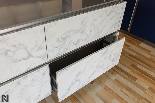 Spectrum Matte White Carrara OF 252, kitchen island